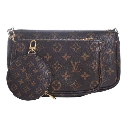 LOUIS VUITTON Monogram Multi Pochette Accessoire Pouch Shoulder Bag M44813 Brown Women's