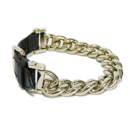 LOUIS VUITTON Bracelet Chain Monogram Eclipse Noir M64225 Men's Accessories Jewelry