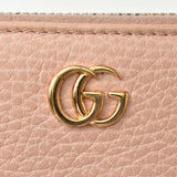 Gucci Wallet GUCCI Long / Petit Marmont Leather Pink Beige Round 456117
