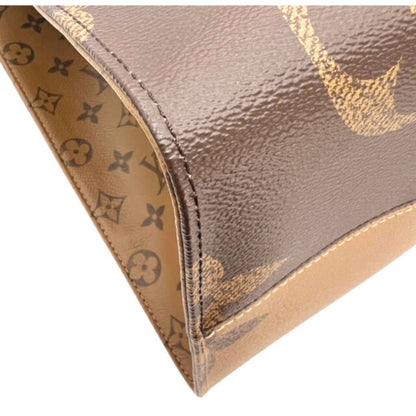 LOUIS VUITTON M45320 Monogram Giant Reverse On the Go GM Brown Men's Women's Unisex RFID Tote Bag