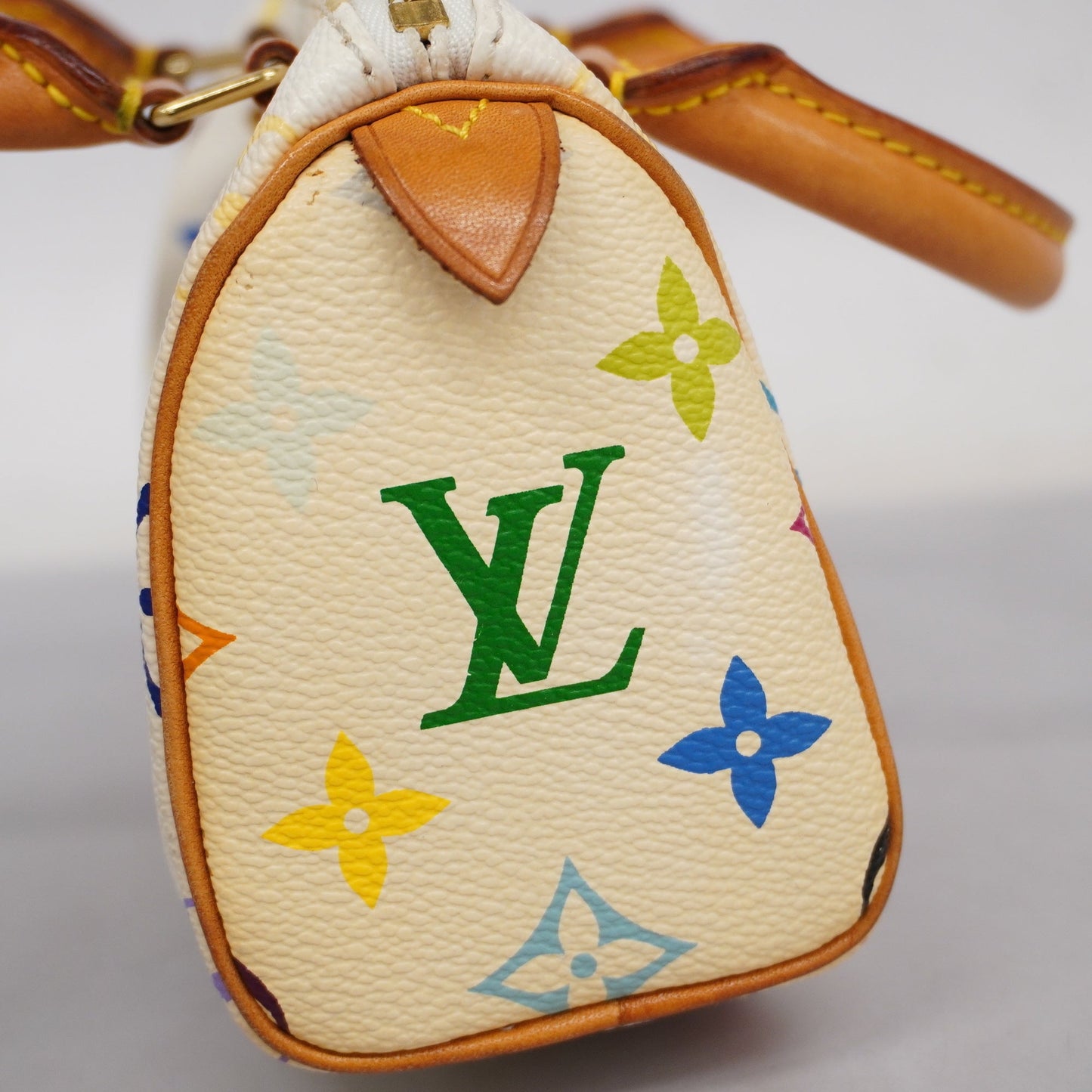 LOUIS VUITTONAuth  Monogram Multicolore Mini Speedy M92645 Women's Handbag Blanc