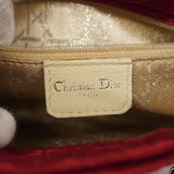 CHRISTIAN DIOR  Lady Dior Cannage Velor Women's Handbag Red Color