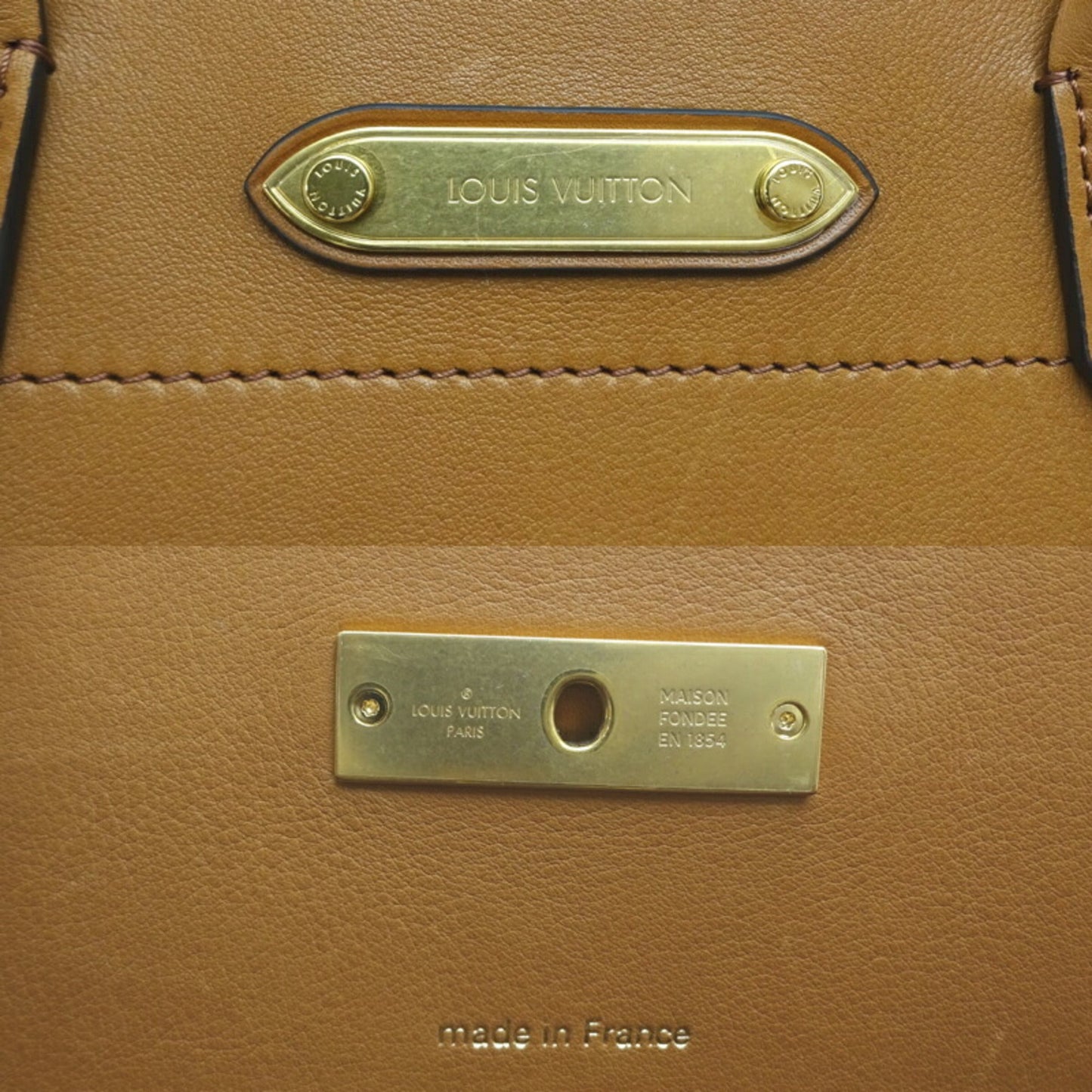 LOUIS VUITTON Steamer MM Women's Handbag M21309 Calf Camel [Brown]