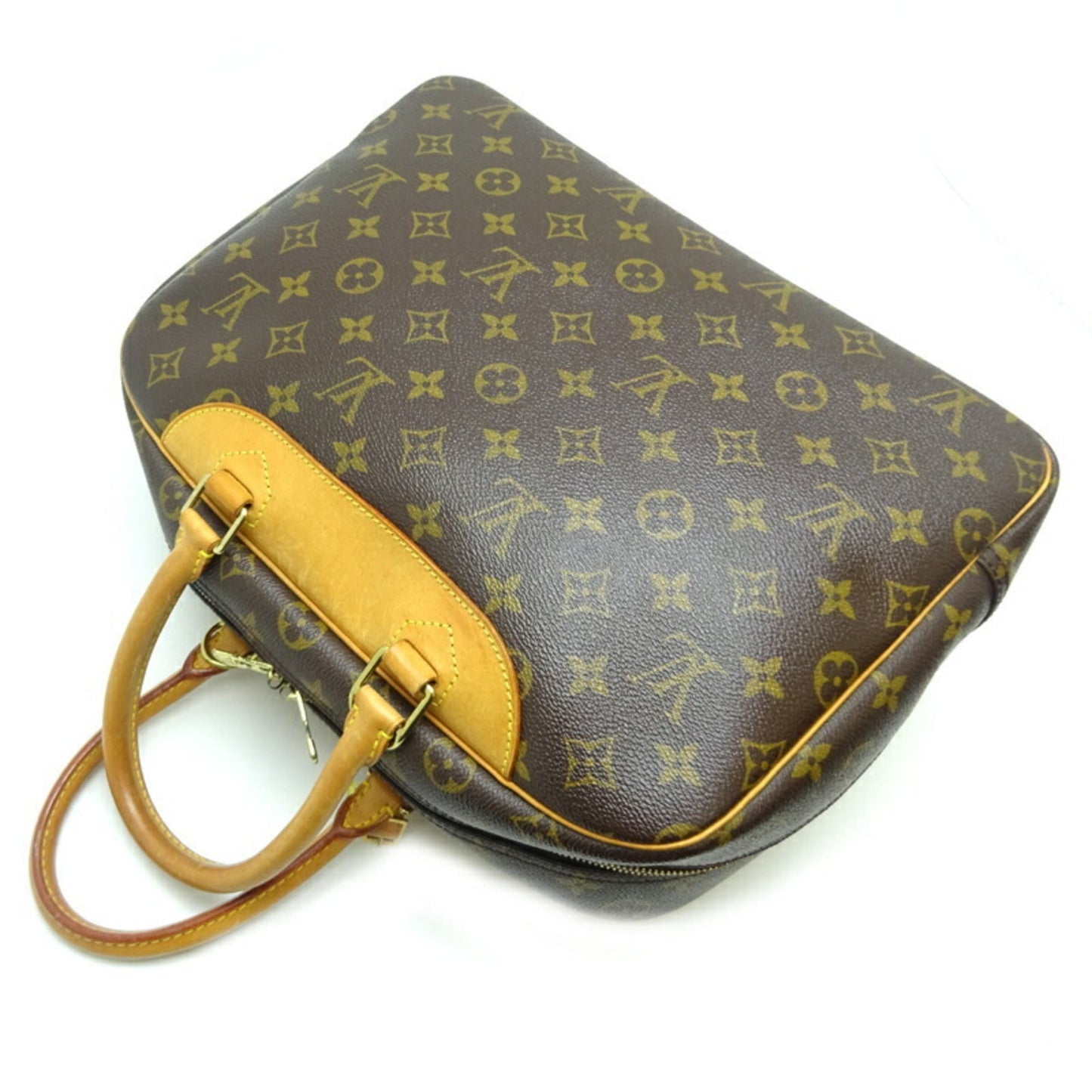 LOUIS VUITTON Deauville [Bowling Vanity] Women's Handbag M47270[] Monogram Ebene [Brown]