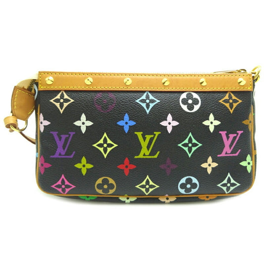 LOUIS VUITTON Pochette Accessory Women's Pouch M92648 Monogram Multicolor Noir [Black]