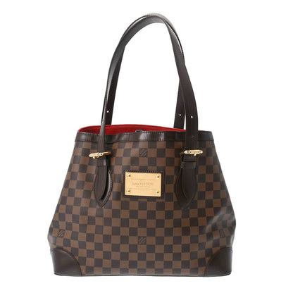 LOUIS VUITTON Damier Hampstead MM Brown N51204 Women's Canvas Handbag