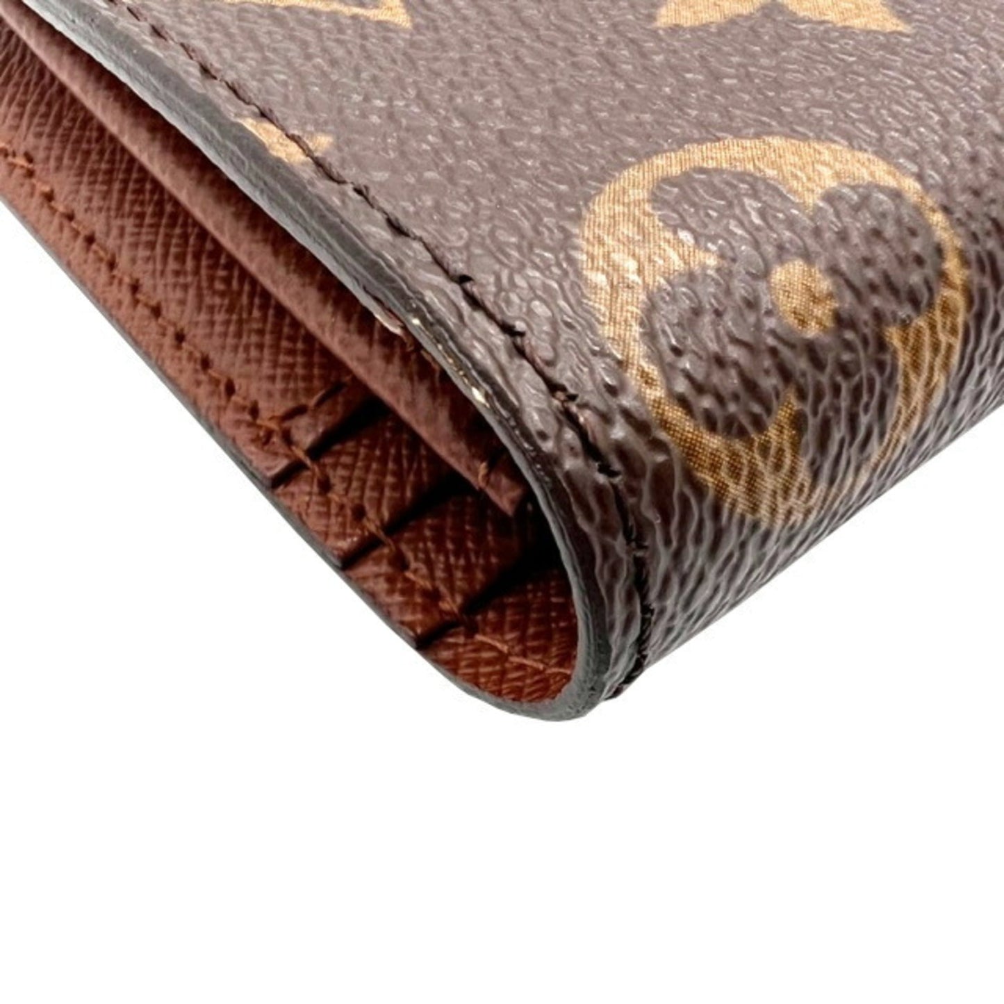 LOUIS VUITTON Portefeuille Brazza Monogram M66540 SR2099 Bifold Long Wallet Brown Men's Women's