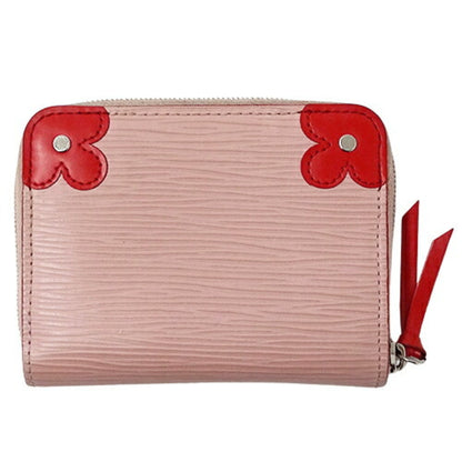 LOUIS VUITTON Wallet Epi Blooming Corner Women's Coin Case Zippy Purse Rose Ballerine M62971 Pink Round