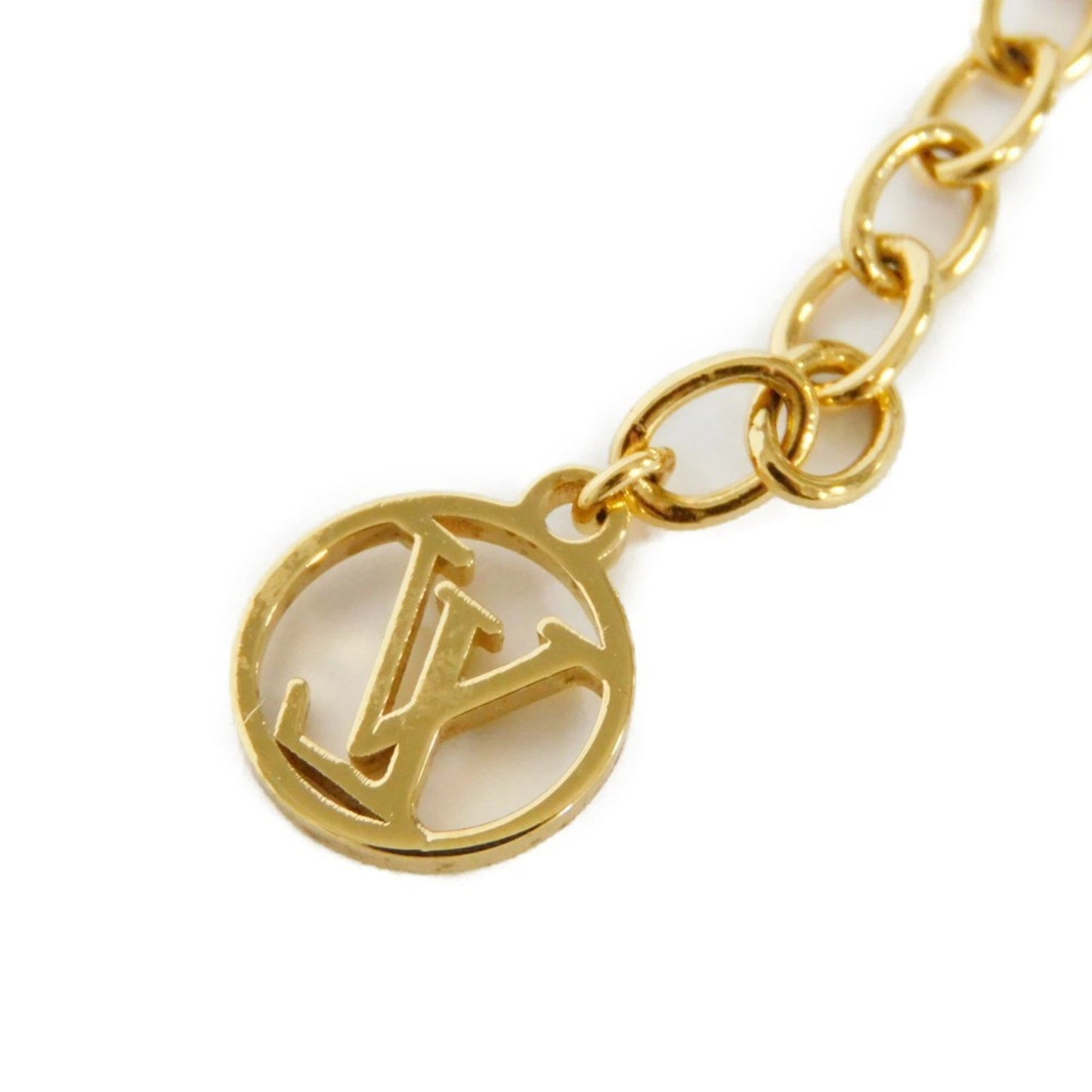 LOUIS VUITTON Bracelet LV Iconic Circle Strass Gold Monogram Flower Clear M00587 Women's Accessories Jewelry