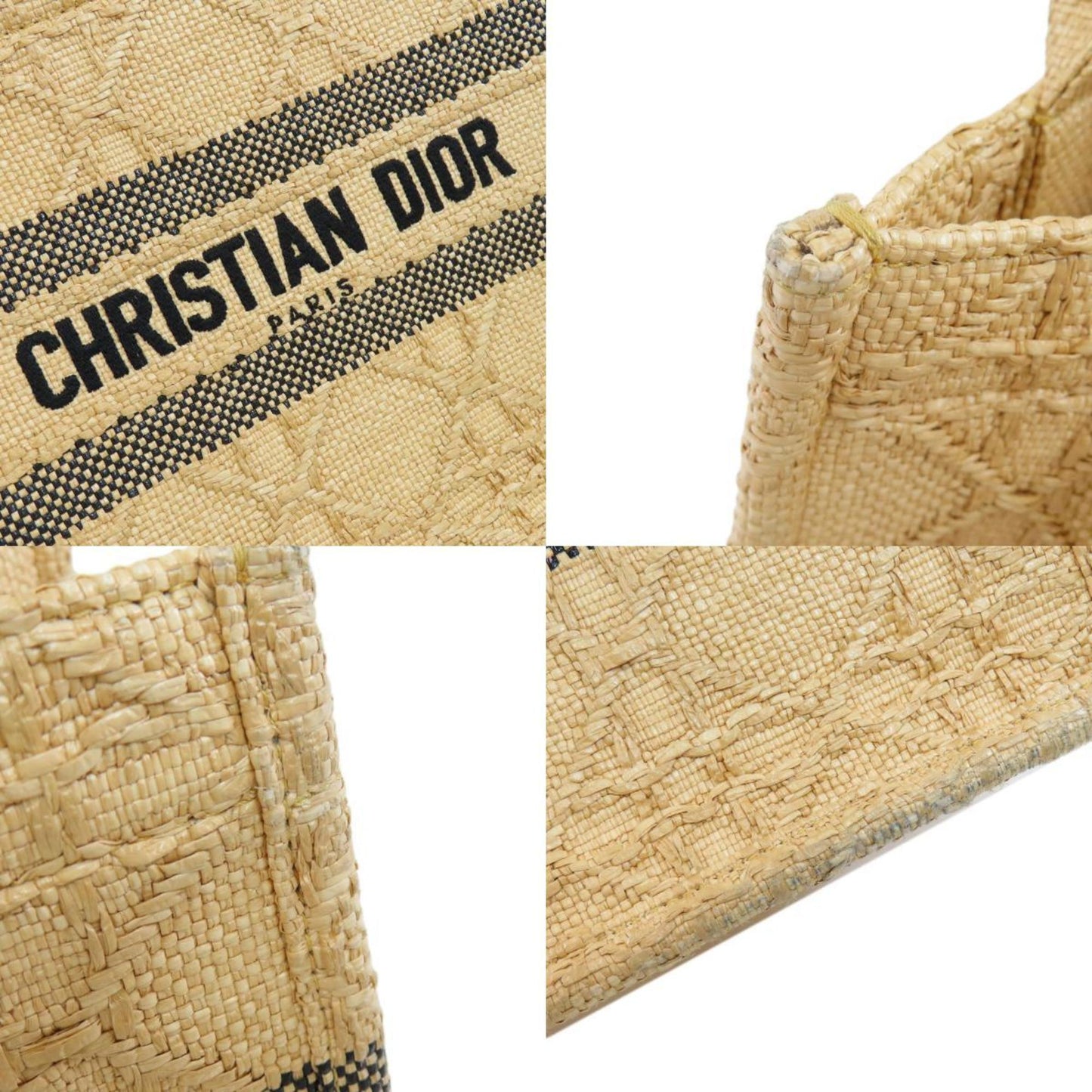 Christian Dior Book Tote Small Handbag Canvas Ladies CHRISTIAN DIOR