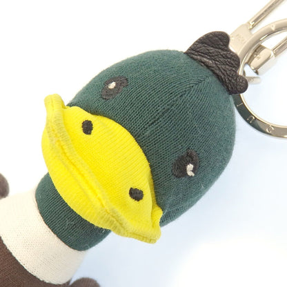 LOUIS VUITTON x Nigo Bag Charm Portocre Duck MP3222 Multicolor LV Squared NIGO Collaboration Canvas Metal Key Ring Keychain Women Men