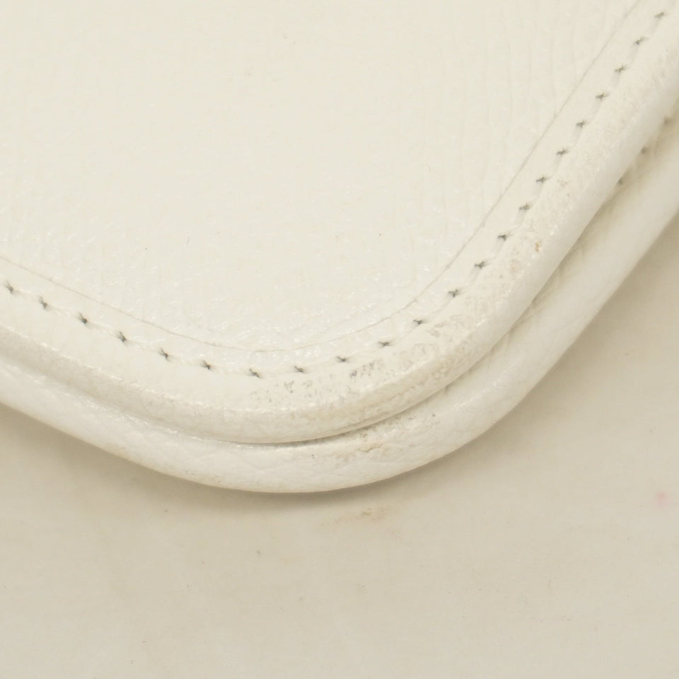 CHRISTIAN DIOR  Honeycomb Women's Leather Shoulder Bag White