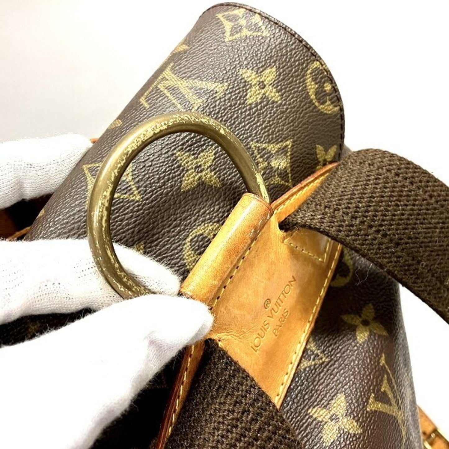 LOUIS VUITTON Monogram Montsouris GM M51135 Bag Rucksack Unisex