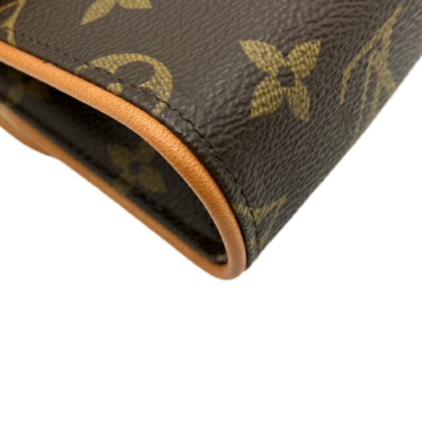 LOUIS VUITTON Monogram Pochette Florentine M51855 Body Bag Brown