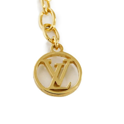 LOUIS VUITTON Bracelet LV Iconic Circle Strass Gold Monogram Flower Clear M00587 Women's Accessories Jewelry