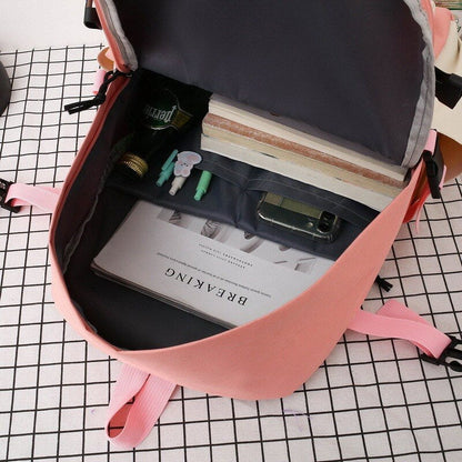 Women Backpack Set Women Kawaii Leisure Travel Bag Shoulder Bag Big Small Bags Teenager Girl Schoolbag Bag