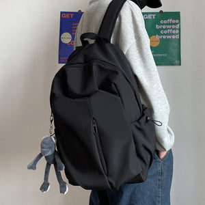 Gothslove Aesthetic Black School Backpacks Waterproof Collegiate Backpack Student Schoolbag Bookbag for High Schoolers