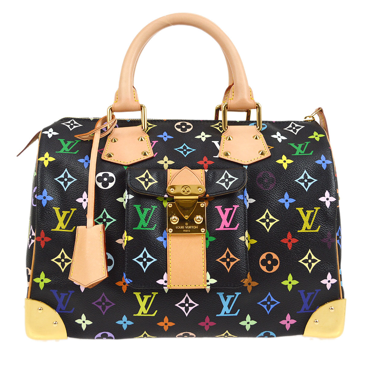 LOUIS VUITTON★ 2011 SPEEDY 30 MONOGRAM MULTICOLOR M92642 74690