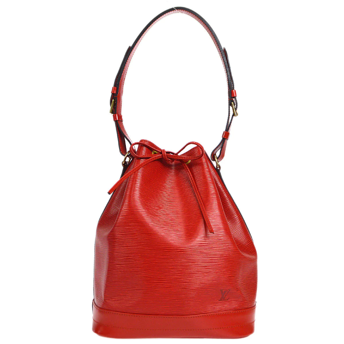 LOUIS VUITTON★ NOE DRAWSTRING SHOULDER BAG RED EPI M44007 56440