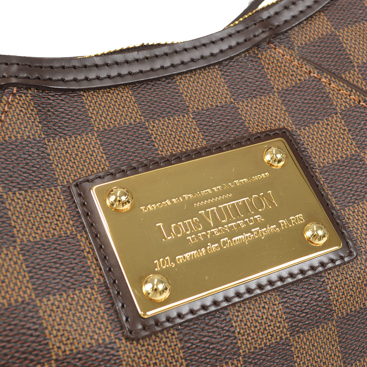 LOUIS VUITTON THAMES PM HOBO HANDBAG DAMIER