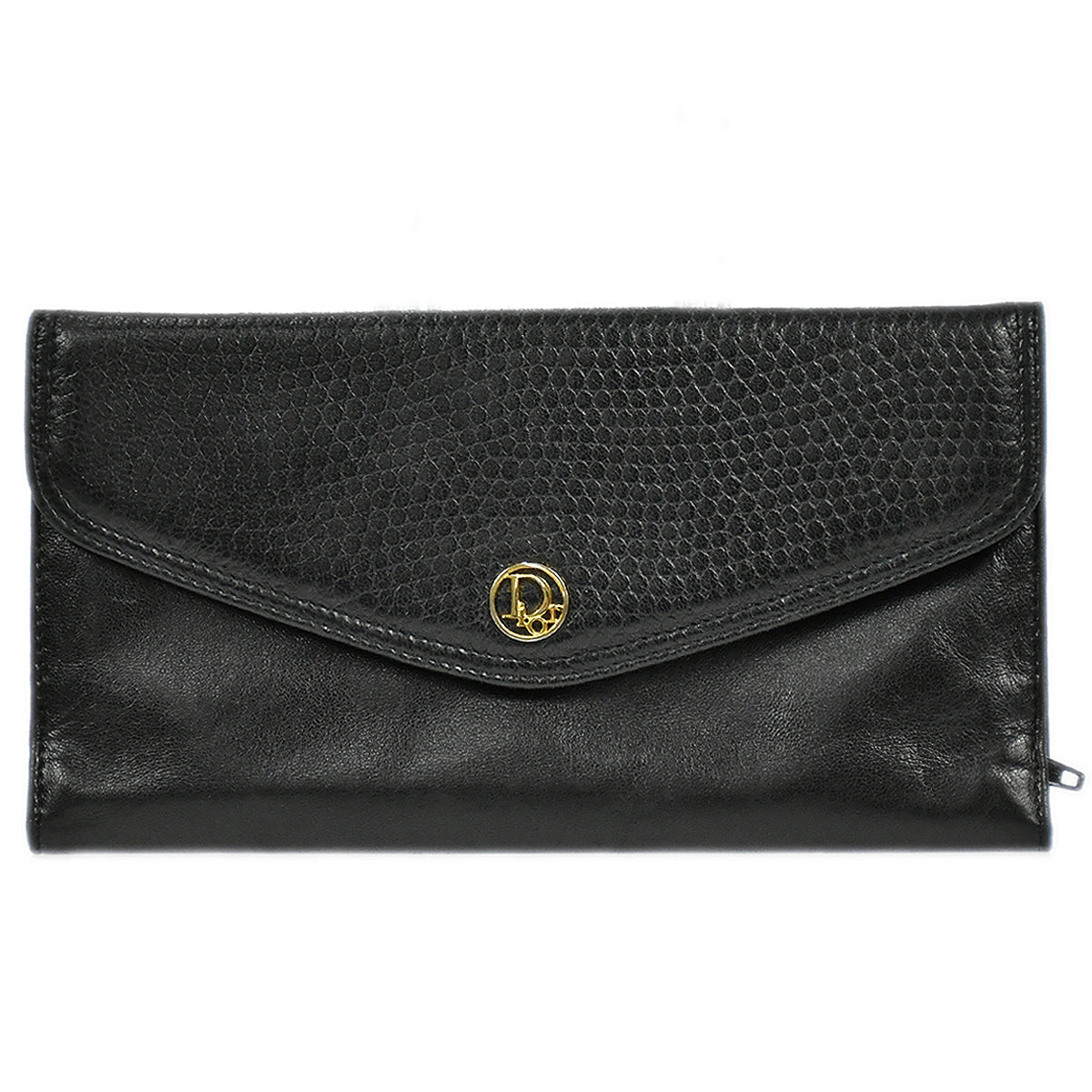 CHRISTIAN DIOR Long Wallet Black 88128