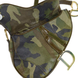 CHRISTIAN DIOR 2000 Saddle Bag Medium Camouflage 67188