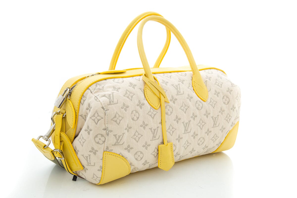 Louis Vuitton 2011 Limited Edition Ivory & Yellow Speedy