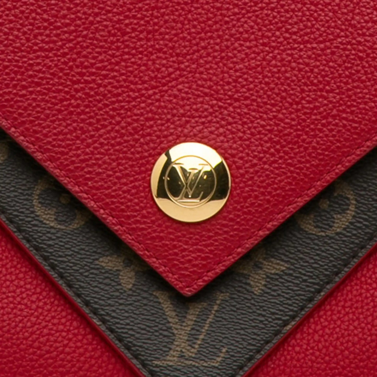 Louis Vuitton Double V Red Monogram Canvas