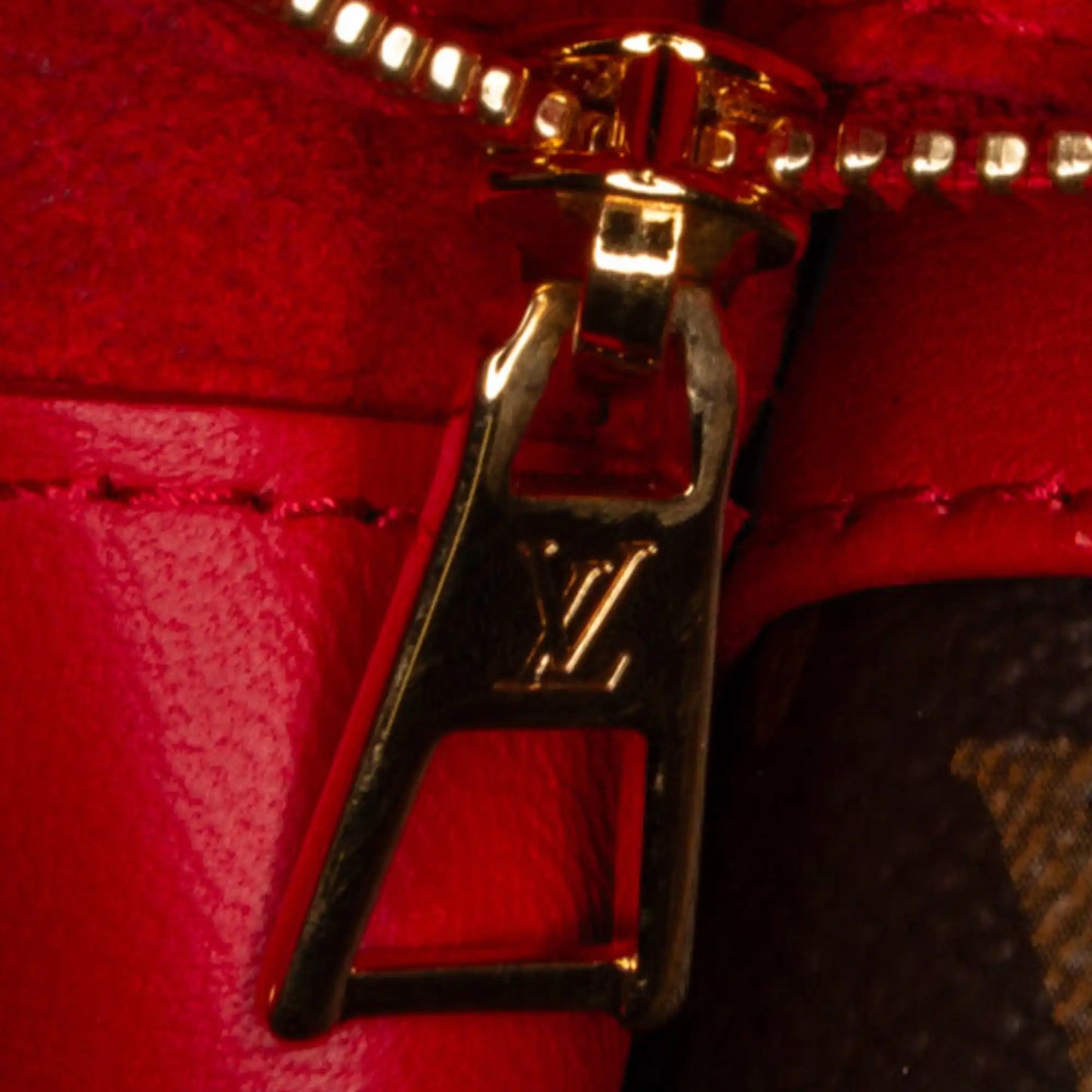 Louis Vuitton Double V Red Monogram Canvas