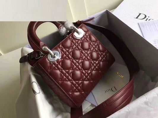 CHRISTIAN DIOR LAMBSKIN LADY DIOR BAG