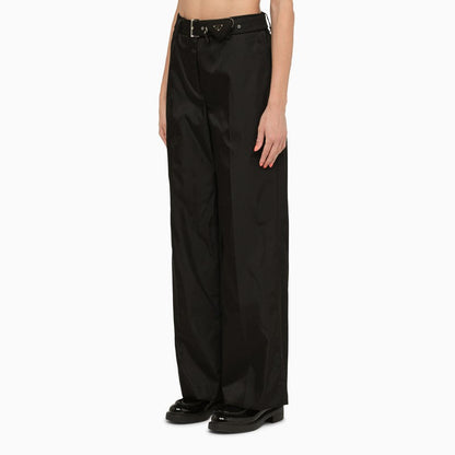 Prada Black Re-Nylon Trousers Women