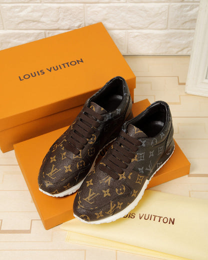 The Bags Vibe - Louis Vuitton LWnogram Denim Brown Sneaker