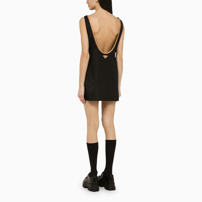 Prada Black Re-Nylon Short Dress Women