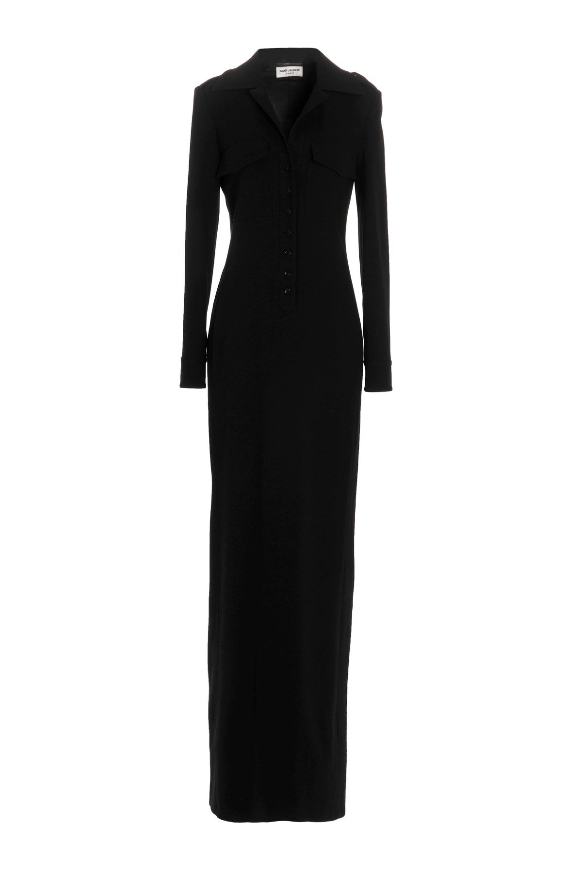 Saint Laurent Women Double Sablè Long Dress