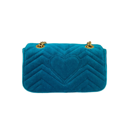 Gucci GG Marmont Mini Blue Velvet