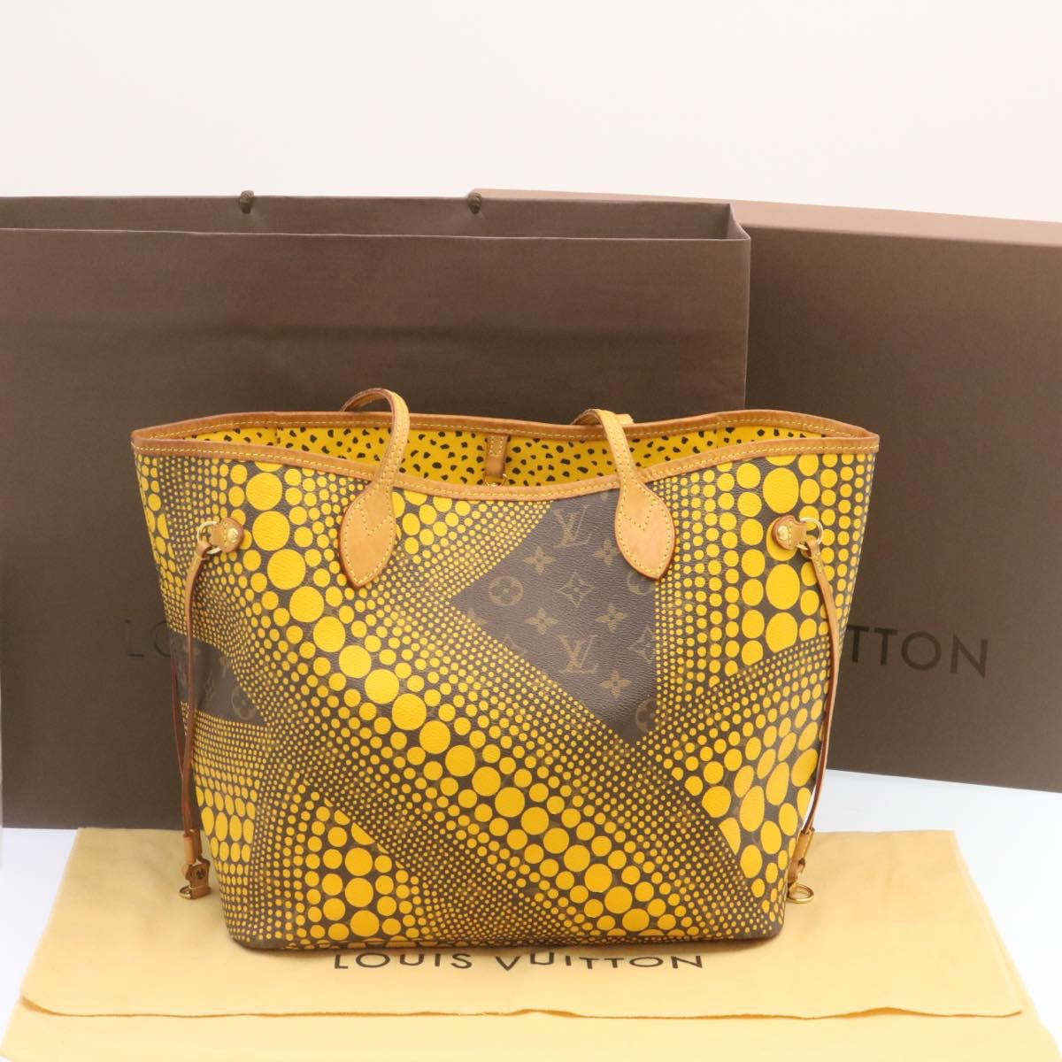 LOUIS VUITTON Monogram Dot Infinity Neverfull MM Tote Bag M40685 LV  25035A