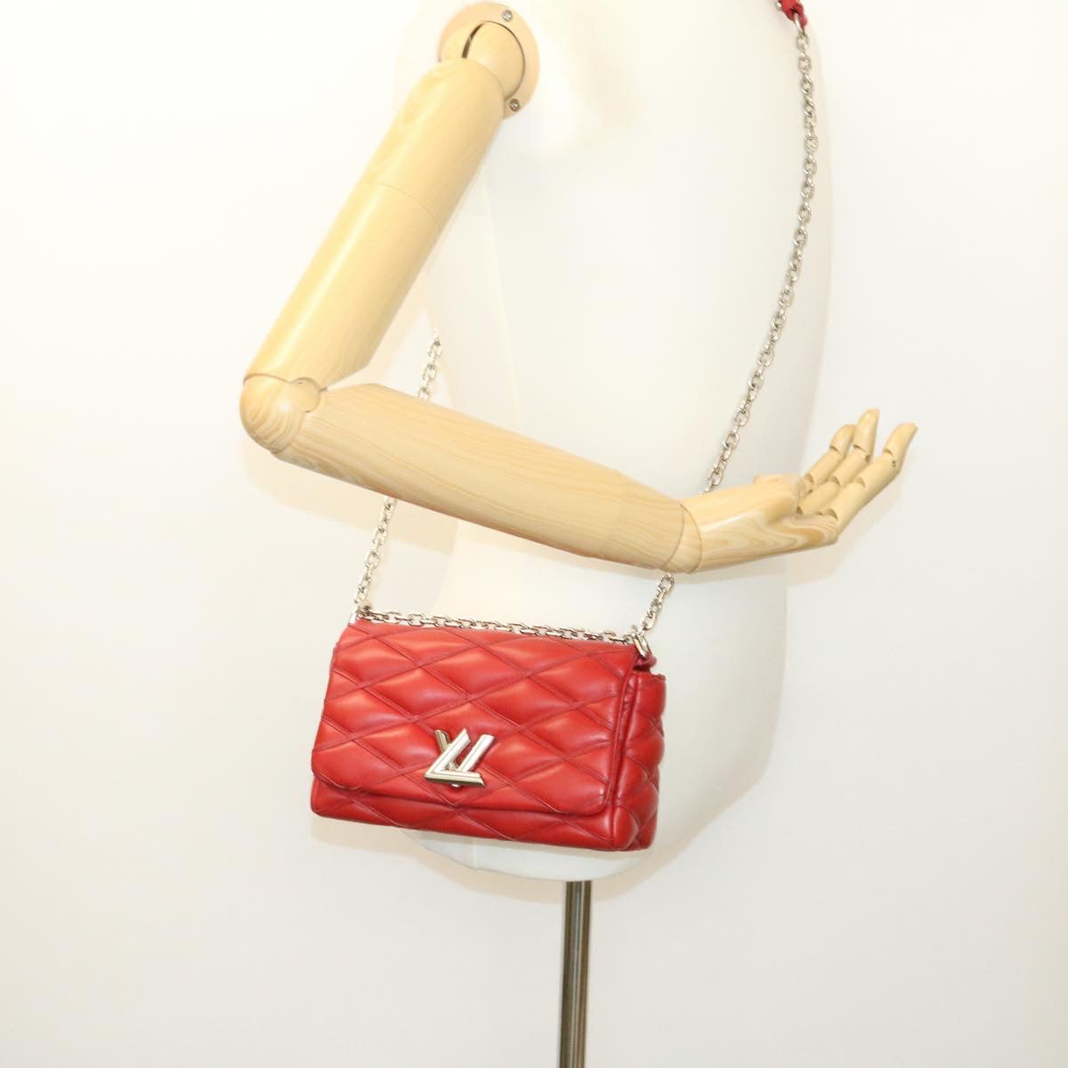 LOUIS VUITTON Martage GO-14MINI Chain Shoulder Bag Red M51000 LV  25727A