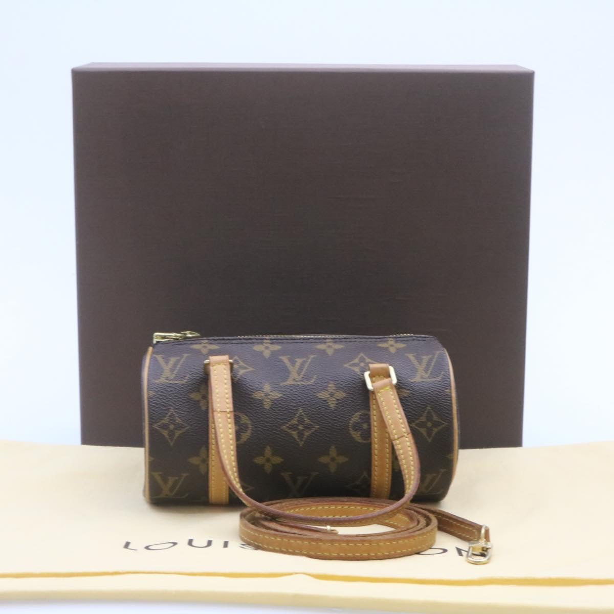 LOUIS VUITTON Monogram Papillon 19 Hand Bag M51389 LV  25829A