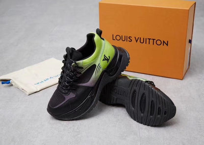 The Bags Vibe - Louis Vuitton Run Away Green Black Sneaker