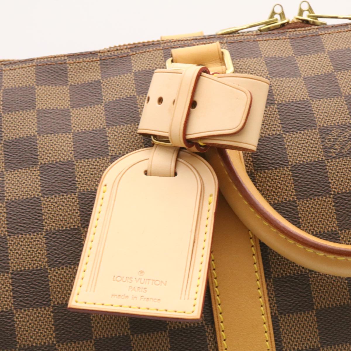 LOUIS VUITTON Damier Ebene Keepall 45 Boston Bag LV  26495A