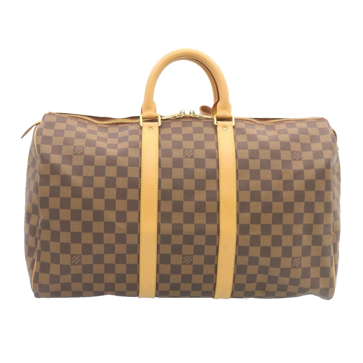 LOUIS VUITTON Damier Ebene Keepall 45 Boston Bag LV  26495A