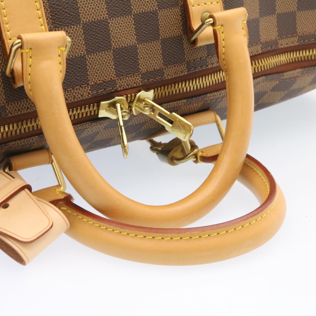 LOUIS VUITTON Damier Ebene Keepall 45 Boston Bag LV  26495A