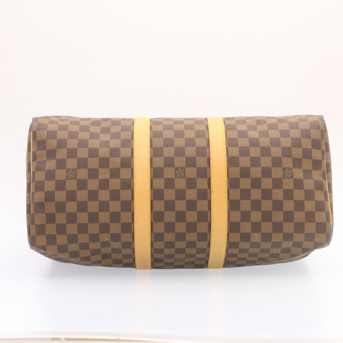 LOUIS VUITTON Damier Ebene Keepall 45 Boston Bag LV  26495A