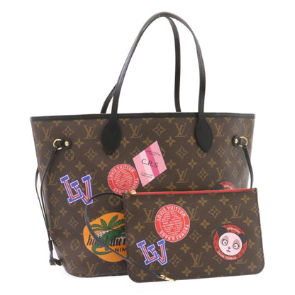 LOUIS VUITTON Monogram World Tour Neverfull MM Tote Bag M42844 LV  26563A