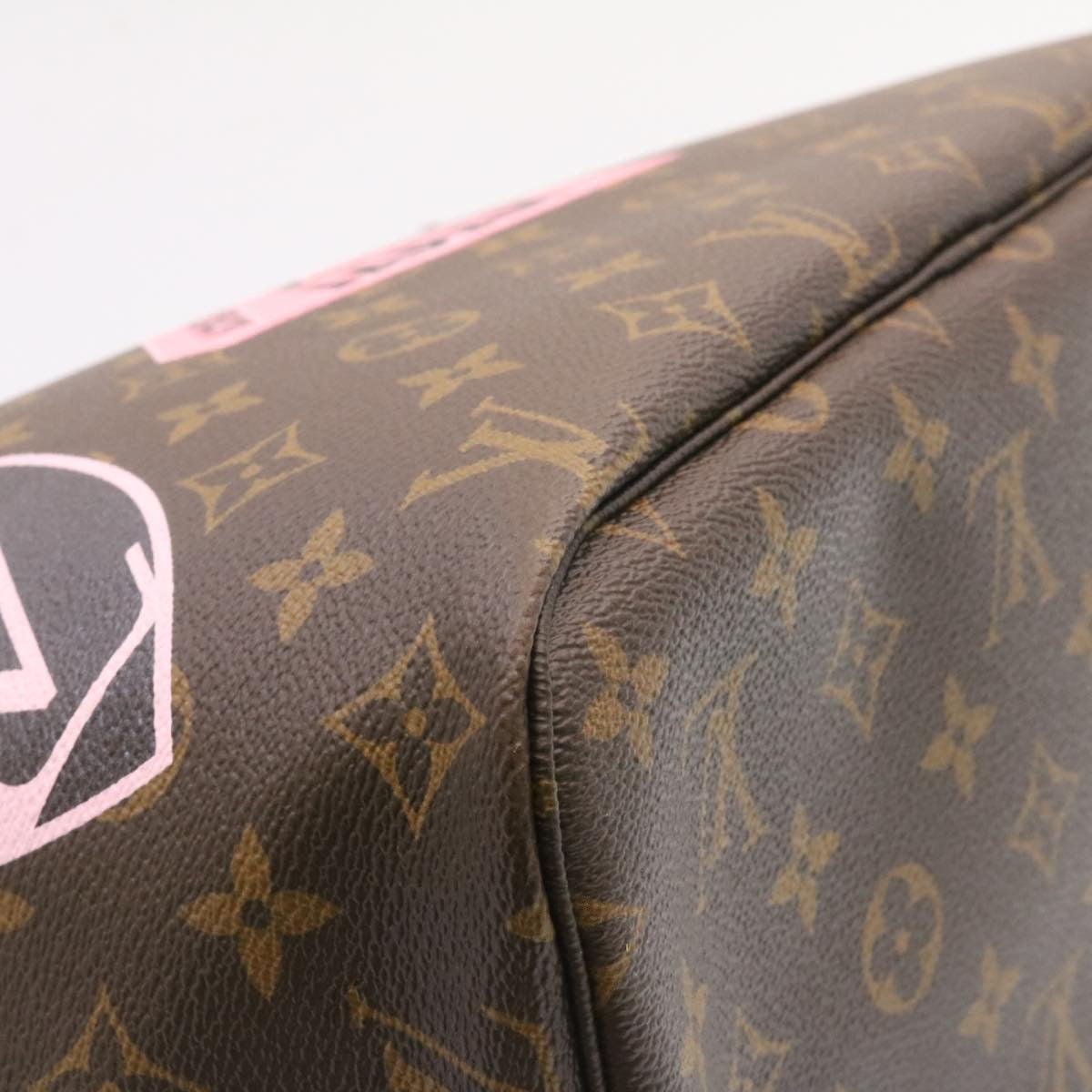 LOUIS VUITTON Monogram World Tour Neverfull MM Tote Bag M42844 LV  26563A