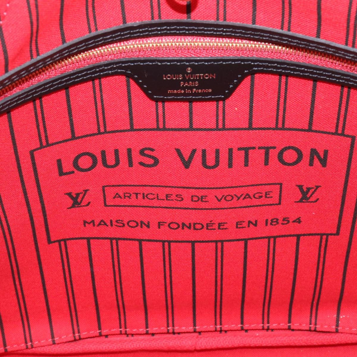 LOUIS VUITTON Monogram World Tour Neverfull MM Tote Bag M42844 LV  26563A