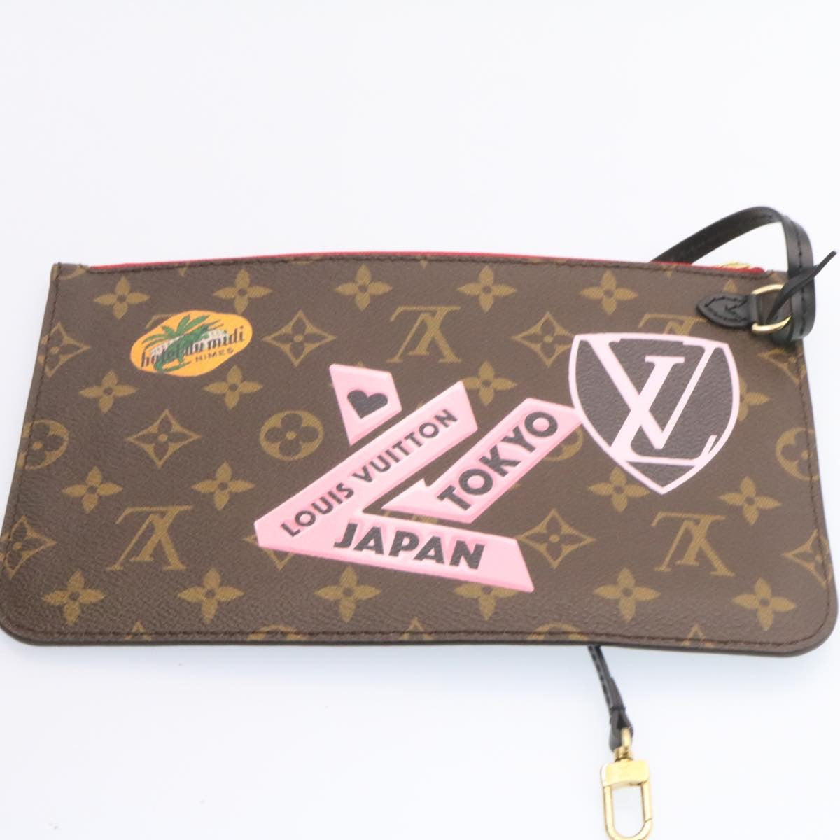 LOUIS VUITTON Monogram World Tour Neverfull MM Tote Bag M42844 LV  26563A