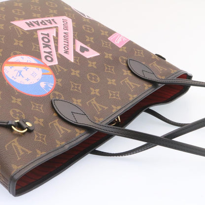 LOUIS VUITTON Monogram World Tour Neverfull MM Tote Bag M42844 LV  26563A