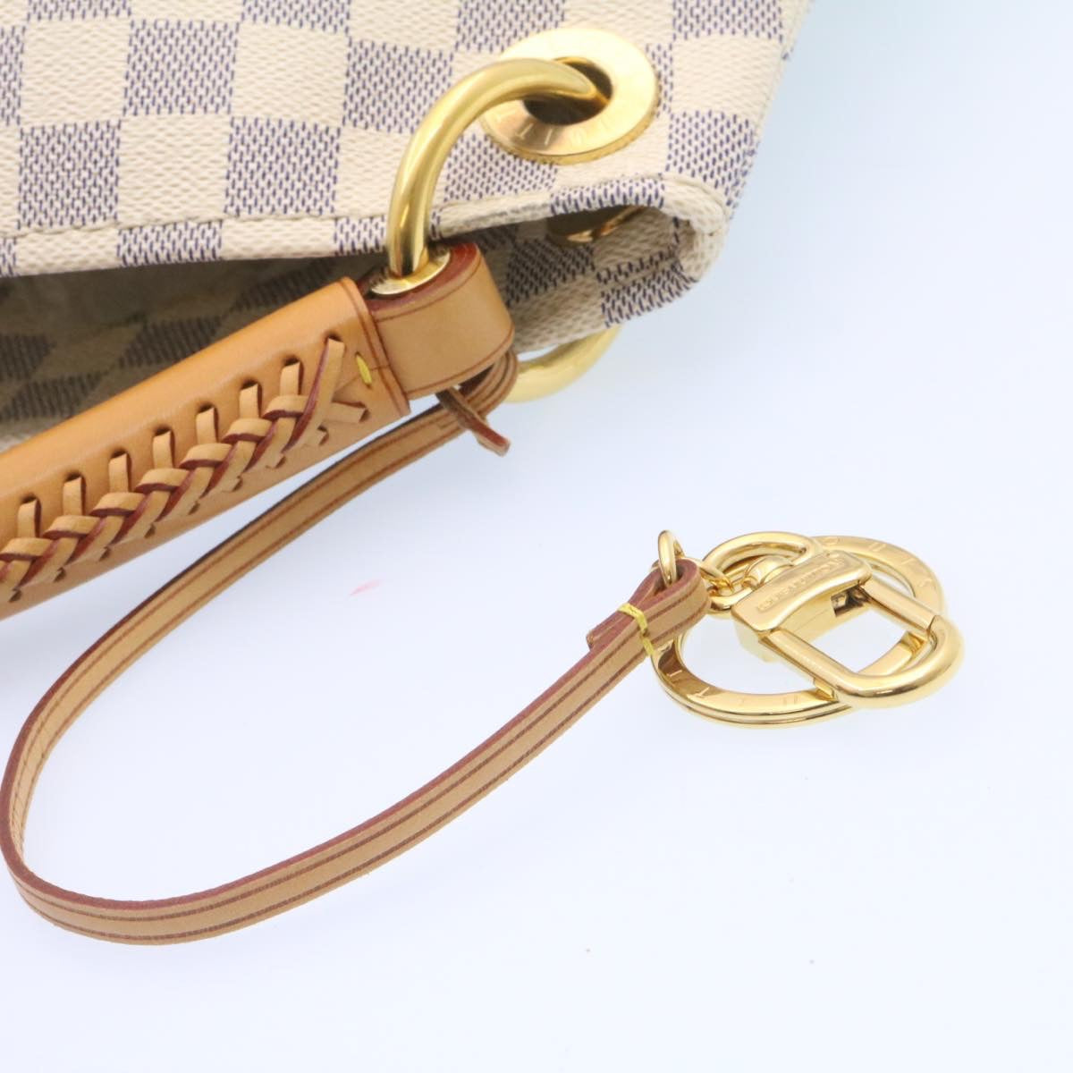 LOUIS VUITTON Damier Azur Artsy MM Shoulder Bag N41174 LV  26788