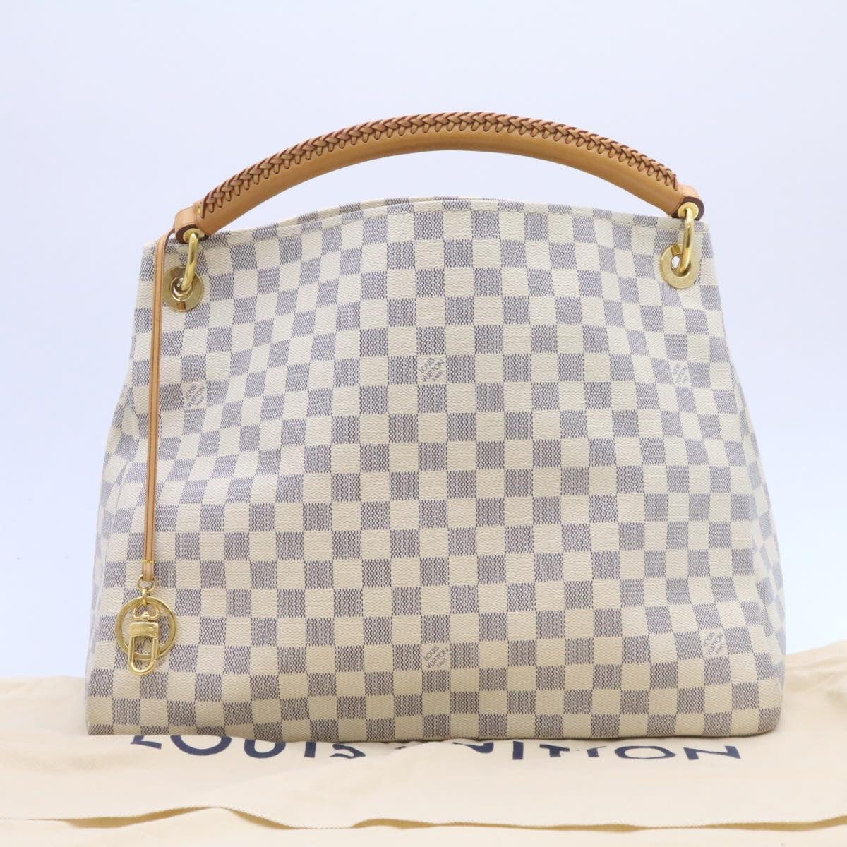 LOUIS VUITTON Damier Azur Artsy MM Shoulder Bag N41174 LV  26788